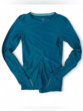 Athleta Teal Blue Long-Sleeve Athletic Top